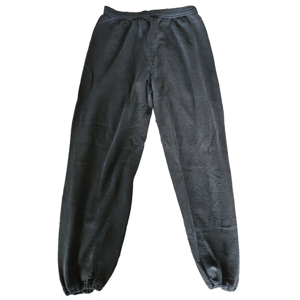 Vintage Jerzees Joggers Sweatpants Black Men's Size 2XL USA Made